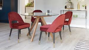 Mid Century Modern Dark Velvet Dining Chair Danetti Uk Sillas Sillas Comedor Comedores