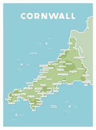 Learn how to create your own. Cornwall County Map Giclee Art Print Cornwall Art Prints