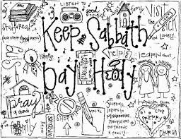 Melonheadz Lds Illustrating Keep The Sabbath Day Holy Sabbath Day Holy Sabbath Day Lds Coloring Pages