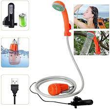 Amazon Com 3 7v Portable Camping Shower Pump Outdoor Shower Usb Charging Camp Shower Electric Recharge Portable Camping Shower Camping Shower Portable Shower