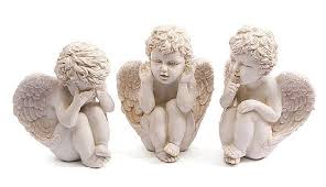 Cherubs In Thought Figurines Cherub Statues Evil Tattoo Baby Statue Cherub Tattoo