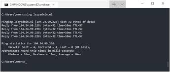 And you can combine these: How To Use Cmd Ping To Test Your Network Lazyadmin