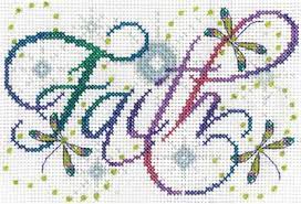 While some stitchers like to simply read the pattern and stitch away, one other alternative is marking out the pattern, or the pattern outline, with a pencil or erasable fabric marker. Faith Cross Stitch Kit At Everything Cross Stitch