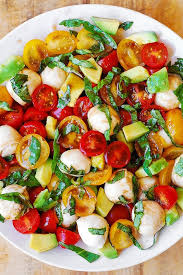 Maybe you would like to learn more about one of these? Tomato Basil Avocado Mozzarella Salad With Balsamic Dressing Julia S Album