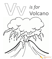 Volcano coloring page enjoy this fun volcano megapixel coloring page. V Is For Volcano Coloring Page Free V Is For Volcano Coloring Page
