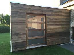 Abri De Jardin Cube En Bois Exotique Padouk Tuinhuis Tuinontwerp Tuin
