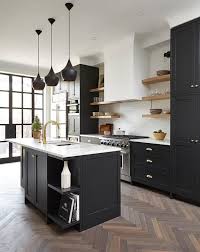Grey farmhouse kitchen custom barnwood hood open concept. Modern Farmhouse Kitchen With Gray Cabinets Novocom Top