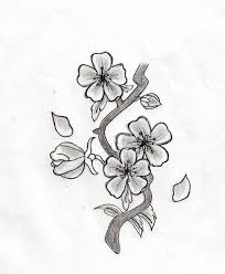 Black And White Cherry Blossom Tree Tattoo Pin By Lertluck Toi On Drawing Cherry Blossom Drawing Flower Drawing Blossom Tree Tattoo