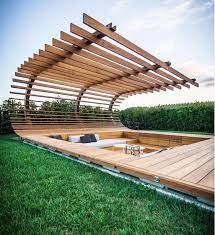 Great Idea Could You Live In A Place Like This One Tag Your Friends Below Le Monde Winery Nestles Between T Pergola Backyard Patio Rooftop Garden