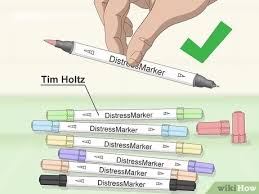 Distress ink techniques magnolia colors distress markers copic markers arte country coloring tutorial colouring techniques card making techniques little doll. 3 Ways To Water Color With Distress Markers Wikihow