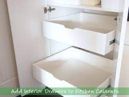 Interior Drawers To Kitchen Cabinets