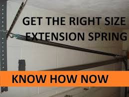 How To Get The Right Size Garage Door Spring Youtube