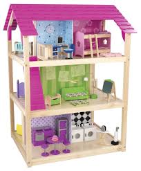 Amazon Com Kidkraft So Chic Dollhouse With Furniture Toys Games Barbie Doll House Doll House Wooden Dollhouse