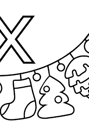 Top 25 christmas coloring pages for preschoolers this coloring sheet will surely get your child into the holiday spirit. English Letter X Coloring Pages Free Online