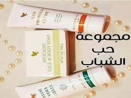 شرح مجموعة للتخلص من حب الشباب واثاره من فوريفر الطبيعيه مجموعة حب الشباب و ازالة آثار الحبوب تتكون من صابونة آلاف Forever Products Aloe Soap Aloe Vera Gelly