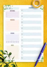 Subscribe (free!) these free to do list printables are easy to download and print. Daily Planner Templates Printable Download Pdf