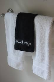 This listing is for three black washcloths with makeup embroidered on them. Ridgely S Radar Black Makeup Washcloths Black Makeup Towels Washing Clothes