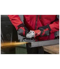 Tool free accessory change allows the user the ease of switching quickly between polishing or sanding accessories for greater efficiency. 800w 115mm Angle Grinder Milwaukee Ag 800 115 E