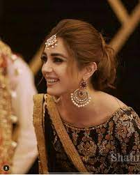 Gorgeous Maya Ali Bridal Hair Buns Bridal Hairdo Indian Wedding Hairstyles