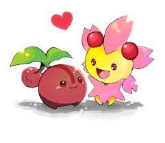 Cherubi is a grass type pokémon. Cherubi Cherrim 420 421 Evolution Cute Pokemon Pokemon Fairy Type Pokemon