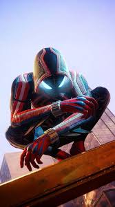 It's not just a skin on top of the standard model, either. Miles Morales 2099 Suit Marvel Spiderman Art Spiderman Pictures Marvel Comics Wallpaper