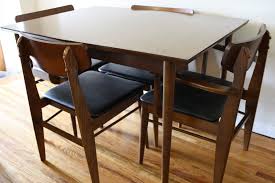 mid century modern dining table with
