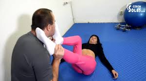 Gym trainer smells his clients sexy feet and stinky socks (gym feet, foot  worship, stinky feet)