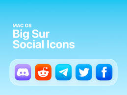 Mac Os Big Sur Social Icons Social Icons Big Sur Mac Os