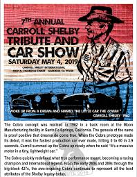 We did not find results for: 2019 Carroll Shelby Tribute Poster