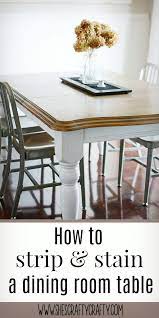 Oh boy, i am excited about sharing this project with you! She S Crafty How To Strip And Stain A Dining Room Table