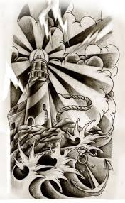 Black And White Lighthouse Tattoo Designs Willemxsm S Deviantart Gallery Lighthouse Tattoo Half Sleeve Tattoo Half Sleeve Tattoos Designs