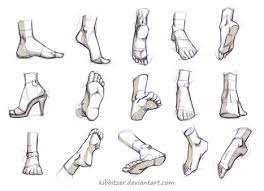 Begin with the basic shapes. Feet Drawing In Drawing References And Resources