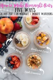 1 place oats, milk and yoghurt in a large container that has an airtight seal. How To Make Overnight Oats 21 Day Fix Overnight Oats Confessions Of A Fit Foodie