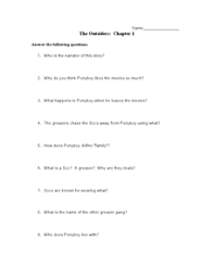 How well do you know your greasers and socs. Outsiders Movie Lesson Plans Worksheets Reviewed By Teachers