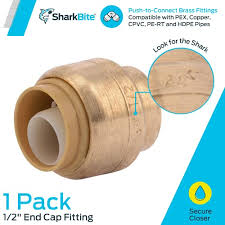 Check spelling or type a new query. Sharkbite U514lfa End Cap Plumbing 1 2 In Pex Fittings Push To Connect Copper Cpvc 0 5 Inch Brass Pipe Fittings Amazon Com