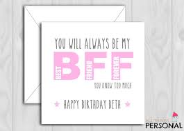 Bestie Birthday Card For Best Friend Messages Best Friend Birthday Card Personalised Funny Best Friend Birthday Card Bestie Birthday Card 21st 18th 30th 40th 50th Birthday Card Best Friend Birthday Cards Birthday Cards For Friends Best Friend Birthday