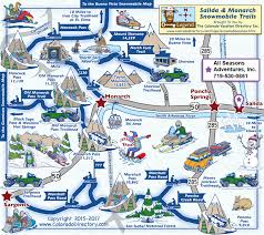 Spruce ridge guest cabin is located 10 miles west of salida, co. Salida Monarch Snowmobile Trails Map Colorado Vacation Directory
