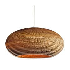 Once you start looking there are so many unusual and unique styles of a ceiling fan. Oval Disc Shaped Ceiling Pendant Light In Recycled Corrugated Cardboard