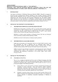 The joint venture formed by this agreement (the joint venture) will conduct its business under the name joint venture name, and will have its registered address at address. Http Www Insage Com My Ir Cmn News2xchng View Aspx Filename 225904 Contenttype 1
