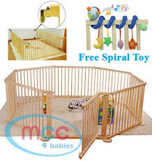Details About Best Quality Large Foldable Wooden Baby Playpen Room Divider Indoor Outdoor Use