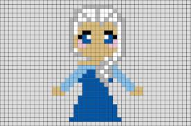 Frozen Queen Elsa Pixel Art Pixel Art Lego Art Pixel Art Design