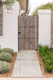 Free high resolution photo of a brick wall painted white. Pin By Andrea Velarde On Gates Fences Gates Design Wood Gate Backyard Paver Ideas Paving Stones