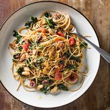 Vegan Whole Wheat Spaghetti With Greens Beans And Tomatoes America S Test Kitchen Recipe In 2020 Whole Wheat Spaghetti Veggie Dishes Cookbook Recipes