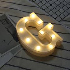 The german alphabet has 26 letters, 3 umlauts (ä,ö,ü) and one ligature (ß). Luminous Lights Led Letter Night Light Creative Letters Alphabet Number Fruugo Qa