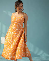 Orange dresses for travel