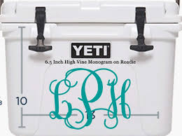 Amazon Com Yeti Roadie Cooler Monogram Vinyl Decal Handmade