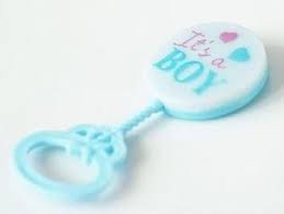 Plastic Blue Mini Baby Rattle 12 Pieces Baby Shower Party Favors Baby Shower Favors Baby Rattle