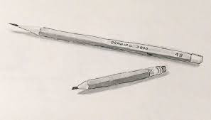 Daily Drawing No 140 Pencil Story One Pencil Used To Draw The Other The End Re Just Draw One Thing Today Daily Drawing Object Drawing Drawing Projects