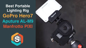 Best Portable Lighting Rig For The Gopro Hero 7 Aputure Al M9 Youtube