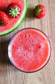 Gourmandises Et Merveilles Smoothie Petillant A La Pasteque Fraise Et Citron Aliments De Reduction De Cholesterole Regime Cholesterol Smoothie Recette